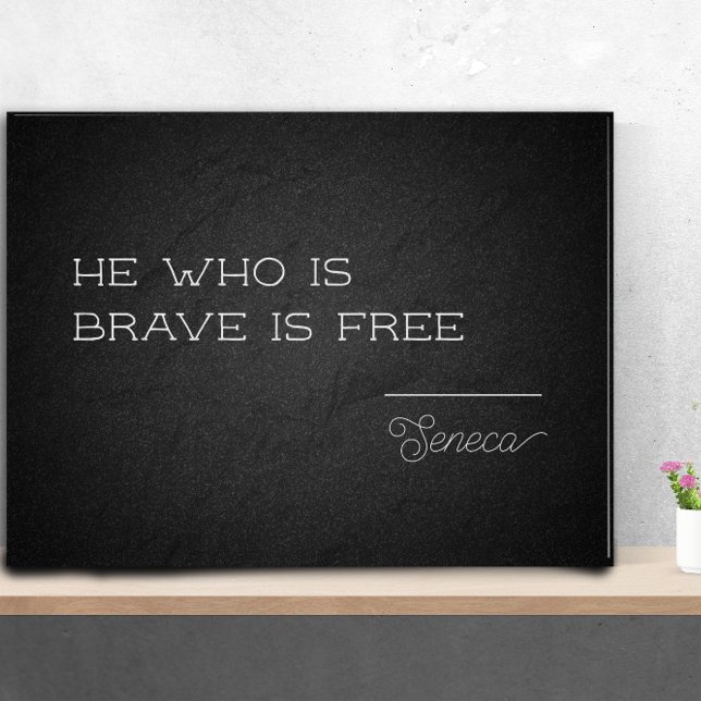 Latinsk citattecken seneca freedom student poster (Skapare uppladdad)