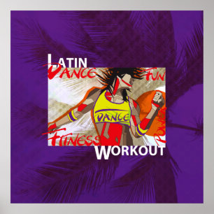 LATINSK DANSGENOMKÖRARE - affisch