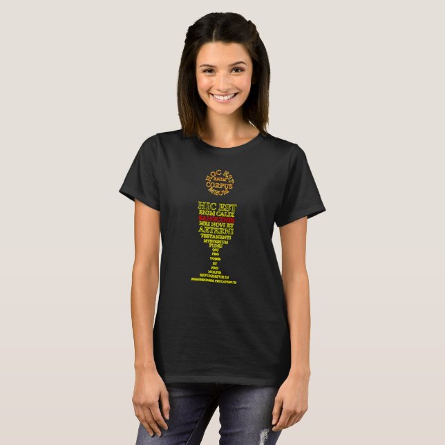 Latinsk Eucharist T-shirt (Hel framsida)