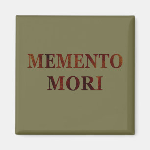 Latinsk fras - Fånga dagen - Memento Mori Magnet