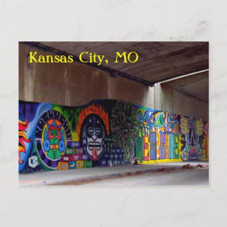 Latinsk graffiti-teckning vykort