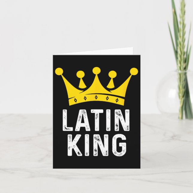Latinsk Kung - latinsk dansande gåva för balrum Kort (Framsida)