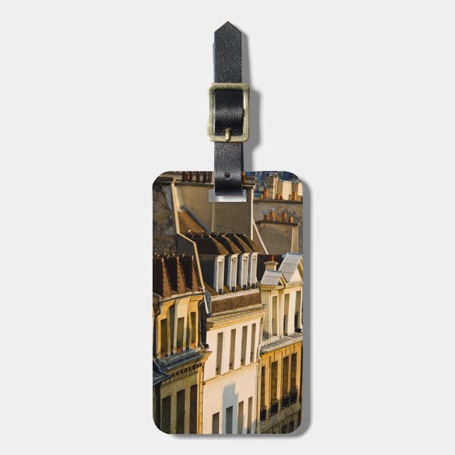 Latinsk kvartal| Paris, Frankrike Bagagebricka (Vertikal Framsida)