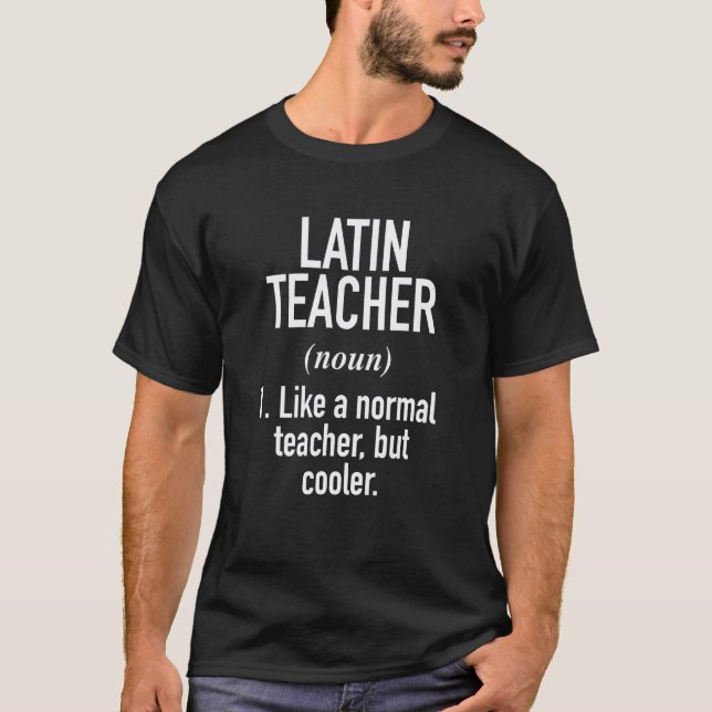 Latinsk lärardefinition t shirt (Framsida)