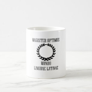 Latinsk lärare för världsmästare (manlign) kaffemugg