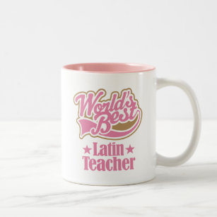 Latinsk läraregåva (bäst världar) Två-Tonad mugg