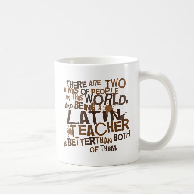 Latinsk läraregåva kaffemugg (Höger)