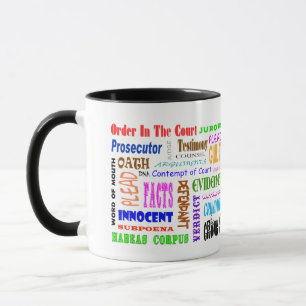 Latinsk legal Ord and Law Terms Mugg