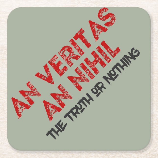 Latinsk saneringsoffert underlägg papper kvadrat (Framsidan)