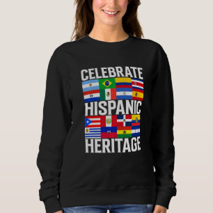 Latinska landsflaggor firar det spansktalande kult t shirt
