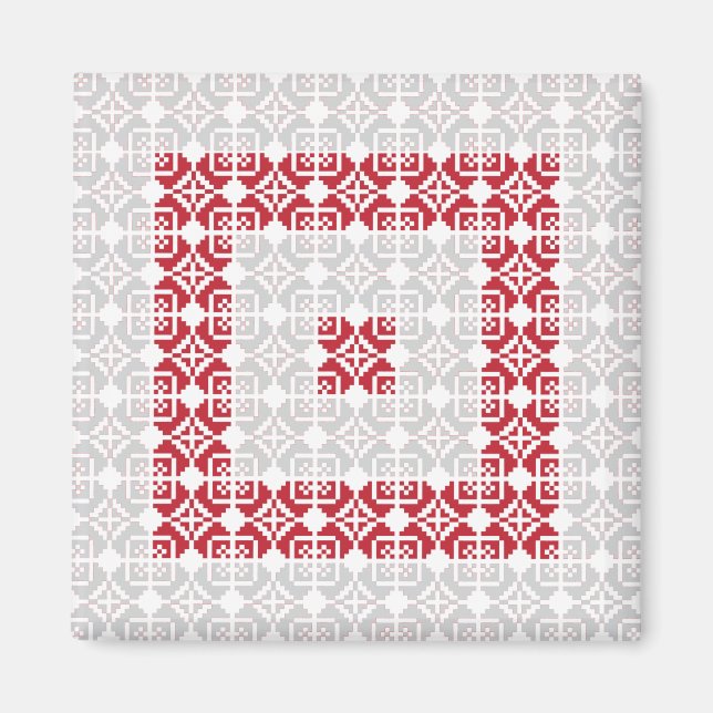 Latinska morgonen SOL geometric mönster I Magnet (Framsidan)