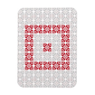 Latinska morgonen SOL geometric mönster I Magnet