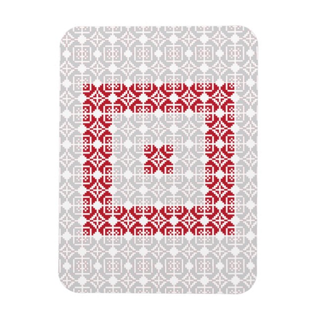 Latinska morgonen SOL geometric mönster I Magnet (Vertikal)