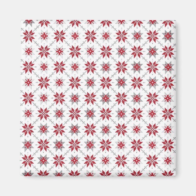 Latinska morgonen SOL geometric mönster V Magnet (Framsidan)