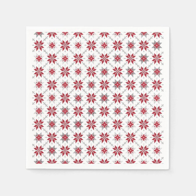 Latinska morgonen SOL geometric mönster V Pappersservett (Framsidan)