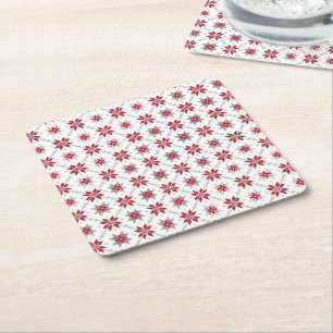Latinska morgonen SOL geometric mönster V Underlägg Papper Kvadrat