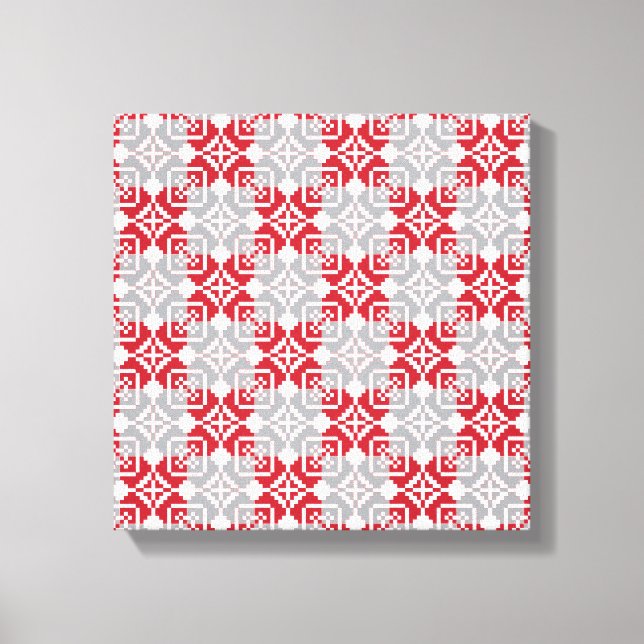 Latinska morgonen SOL geometrisk mönster III Canvastryck (Framsida)