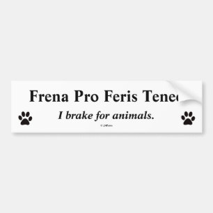 Latinskt översatt rikligt - Frena Pro Feris Teneo Bildekal