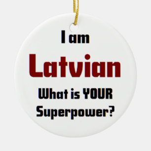 latisk julgransprydnad keramik