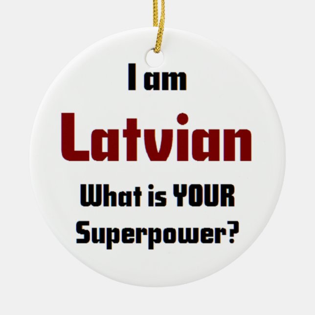 latisk julgransprydnad keramik (Framsidan)