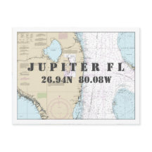 Latitud i SydFlorida Nautical Chart