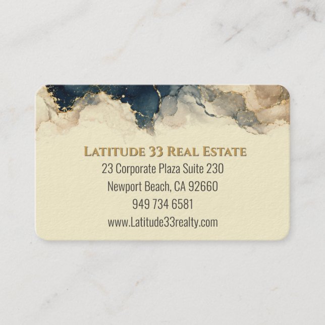 Latitude 33 Realty Allmänt Affärsbrevkort Visitkort (Framsida)