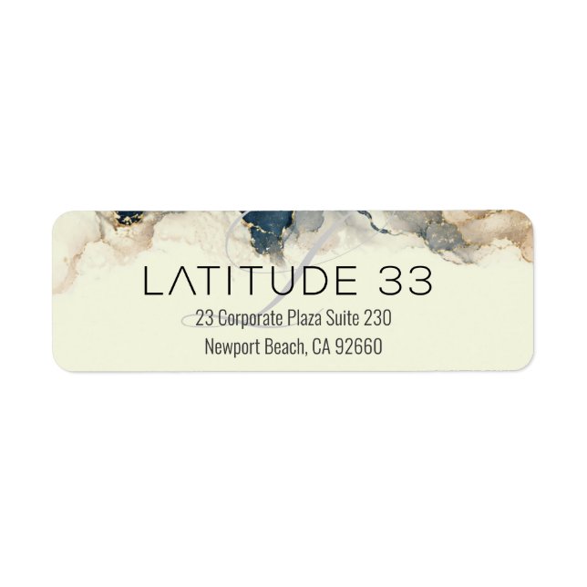 Latitude 33 Realty Returadress Etikett (Framsidan)