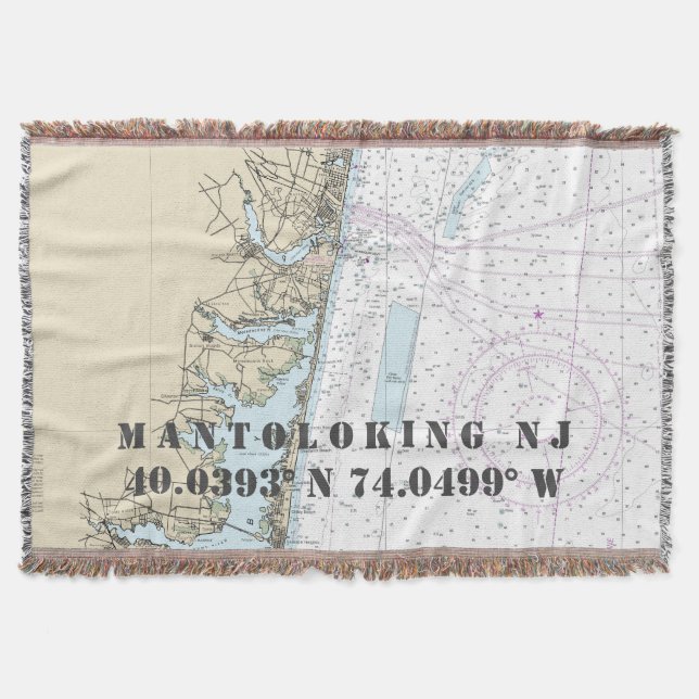 Latitude Longitud Hometown NJ Nautical Diagram Filt (Framsidan)