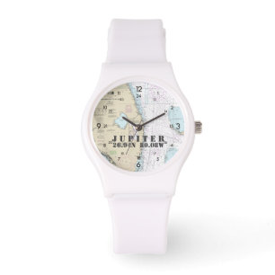 Latitude & Longitud South Florida Nautical Armbandsur