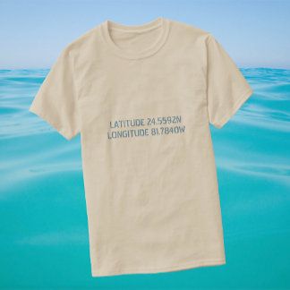 Latitude- och longitud-Anpassningsbar - skirt Tee Shirt