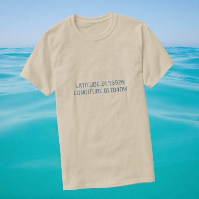Latitude- och longitud-Anpassningsbar - skirt Tee Shirt (Skapare uppladdad)