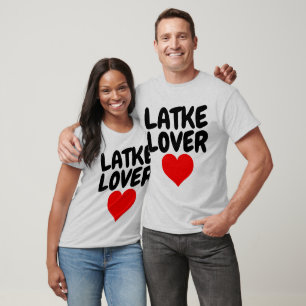 LATKE ÄLSKARE Jewish Funny T-shirts