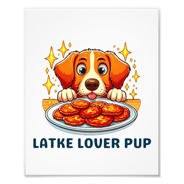Latke Älskare Valp Fototryck (Framsidan)