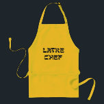 Latke Chef Apron<br><div class="desc">Det är en underbar gåva till Latke-kocken, den som kärlek ska göra Chanukah latkes, de kalorilastade potatispannkakor som alla kärlek ska äta med äppelmos eller sur kräm. Det här är en kärlek gåva till Latke-kocken. Lycklig Chanukah!</div>