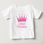 Latke Princess - Jude Baby Hanukkah Princess T Shirt<br><div class="desc">Latke Princess - Jude Baby Hanukkah Princess</div>