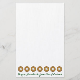 Latkes Lycklig Hanukkah Chanukah Jewish Helgdagars Brevpapper
