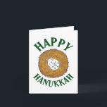 Latkes Lycklig Hanukkah Chanukah Jewish Helgdagars Kort<br><div class="desc">Utformningen har en originalmarkör som illustrerar en utsökt latkpotatispatkaka som fylls med sur kräm, en häl i det judiska cuisineet av helgdag. Perfekt för Hanukkah firande! Den här chanukah-latkastkonstruktionen finns också tillgänglig på andra produkter. Det finns också många fler utformanden från den här butiken! Ser du inte vad du är...</div>