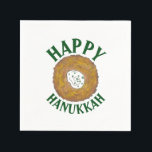 Latkes Lycklig Hanukkah Chanukah Jewish Helgdagars Pappersservett<br><div class="desc">Utformningen har en originalmarkör som illustrerar en utsökt latkpotatispatkaka som fylls med sur kräm, en häl i det judiska cuisineet av helgdag. Perfekt för Hanukkah firande! Den här chanukah-latkastkonstruktionen finns också tillgänglig på andra produkter. Det finns också många fler utformanden från den här butiken! Ser du inte vad du är...</div>