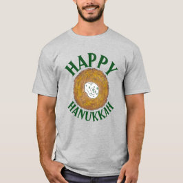 Latkes Lycklig Hanukkah Chanukah Jewish Helgdagars T Shirt