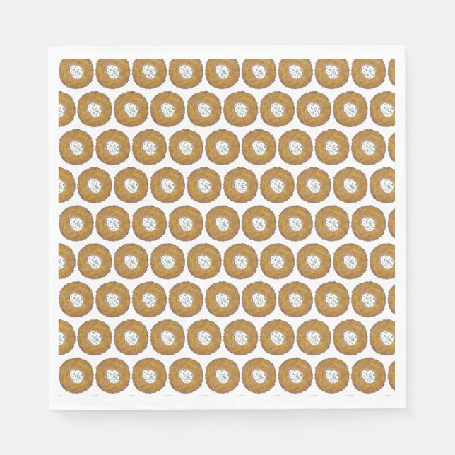 Latkes Potato Pancake Hanukkah Jewish Helgdag Pappersservett (Framsidan)