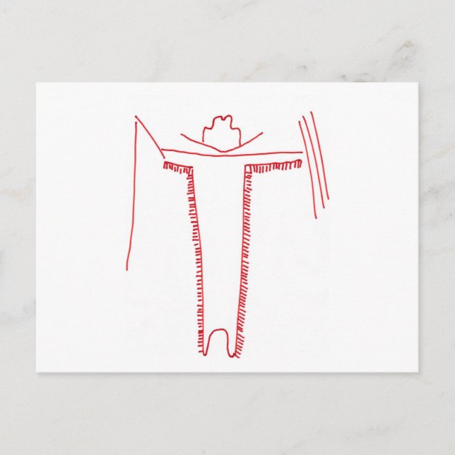 latlman vykort (Framsida)