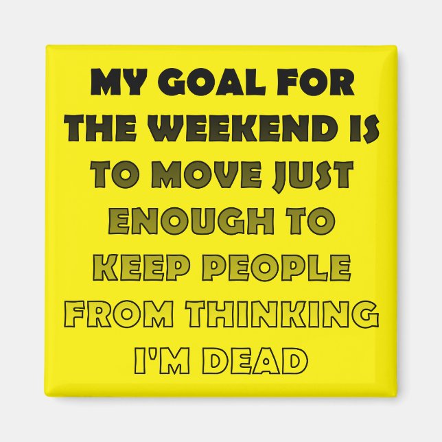 Latmånadsroligt Kylskåpsmagnet (Framsidan)