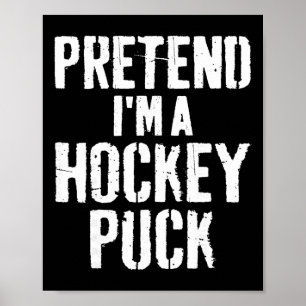 Latmask Halloween-kostym Låt mig vara en hockeyspe Poster