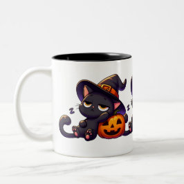 Latmaskin Kvicksilver Halloween-mugg | Tvåsidig Två-Tonad Mugg