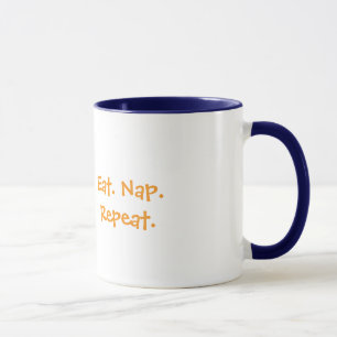 Latmugg – Ät. Sova. Repetera ☕🐾 Mugg