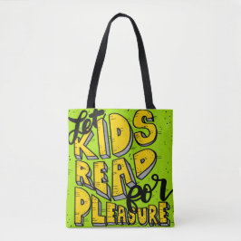 Låtna ungar att läsa för nöjetoto hänger lös tygkasse