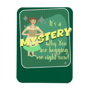 Låtnoj Myasty Snark Retro Reading Housefru Magnet