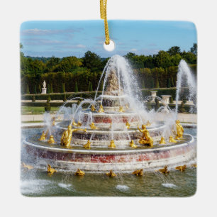 Latona Fontän i Versailles trädgårdar Julgransprydnad Keramik
