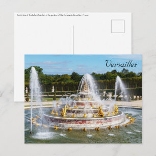 Latona-fontänen i trädgårdarna i Versailles Vykort