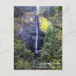 Latourell Falls, Oregon Helg Vykort